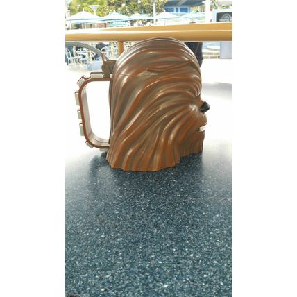 DISNEYLAND STAR WARS CHEW BACA SHAPED EXCLUSIVE DRINK MUG~NEW~LIMITED
