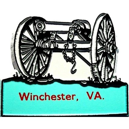 Classic Winchester Virginia with Cannon Fridge Magnet