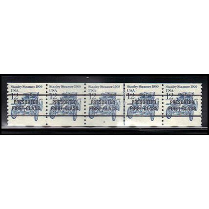 2132a 12c Stanley Steamer Very Fine MNH Dry Gum PNC 2/5 Line Gap X2026