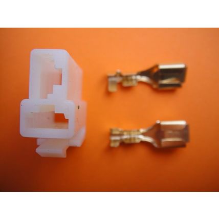 DC Power Connector s, T Type, Pair - Male & Female Set. New Old Stock