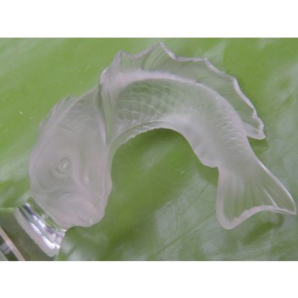 Lalique Single Glass Fish. Would Make A Great Fishing Trophy