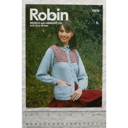 Vintage: Robin 13070 cardigan, DK