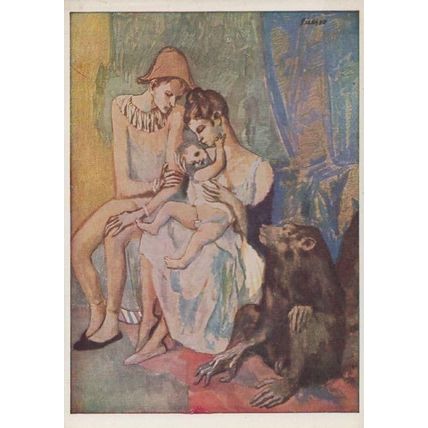 Picasso Acrobat Family Of Circus Acrobats Goteberg Art Gallery Painting Postcard