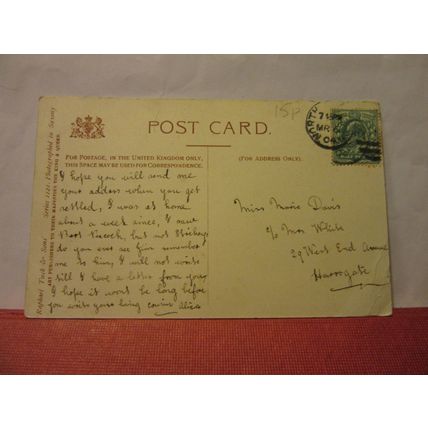 KING ROCK, FLAMBOROUGH HEAD YORKSHIRE used antique postcard by R. Tuck 1904 pm =