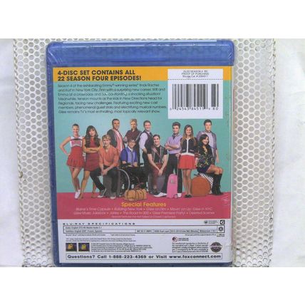 Glee: The Complete Fourth Season (Blu-ray) New sealed.