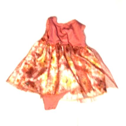 Swiggies Infant 0-3m Baby Girl Circle Dress Bodysuit Pink Lace Colorful Flowers