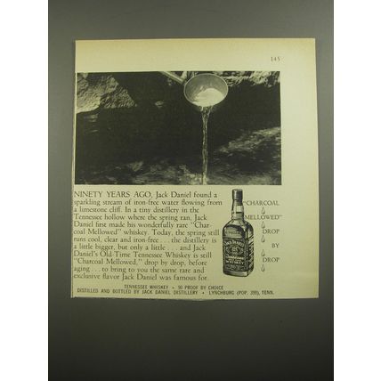 1956 Jack Daniel's Whiskey Ad - Ninety years ago
