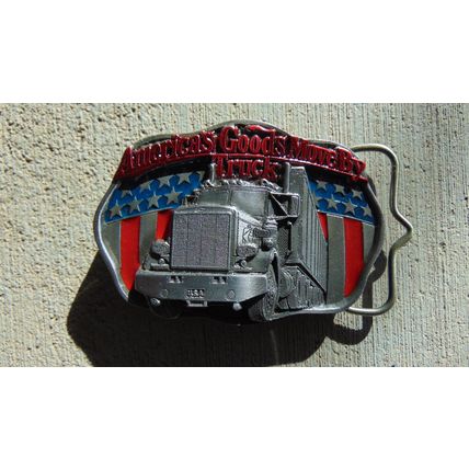 America's Goods Move by Truck belt buckle- NEW