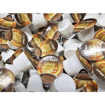 Coffee Creamer Luxury Café Maid Serving x120 Pots Individual Portions Jigger Box
