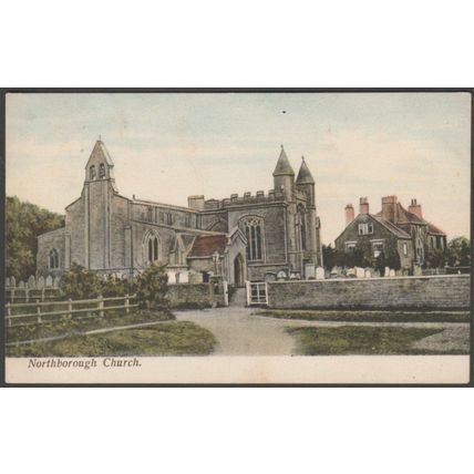 St Andrew's Church, Northborough, Northamptonshire, c.1910 - T & D Postcard