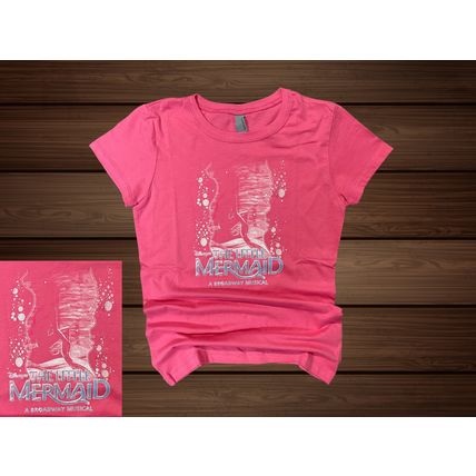 Broadway Musical Little Mermaid T-Shirts (DOUBLE PACK, same size) PINK Youth Med