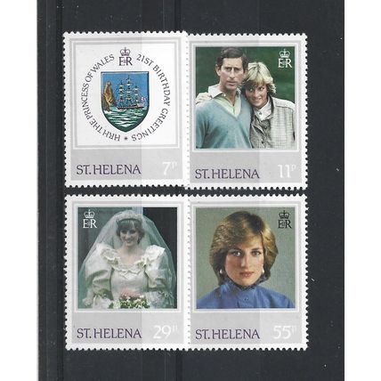 St Helena.21st Birthday of Princess of Wales set of 4.Unmounted Mint.Mar24
