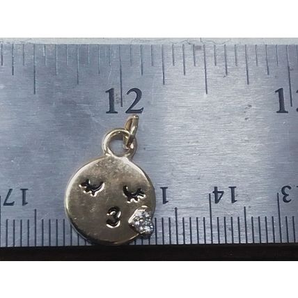 Smiley Face Charms Gold Emoji Pendants, Charms 1.65 each free shipping