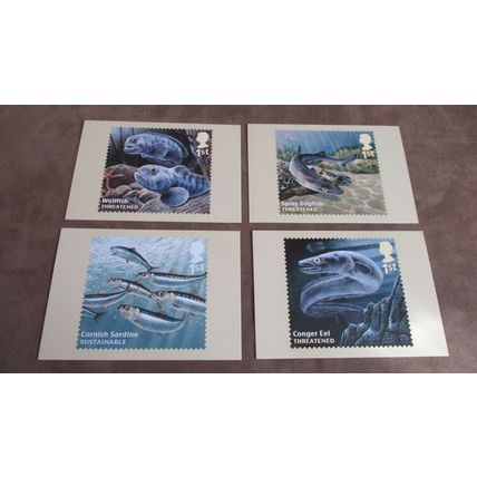 2014 GB PHQ Postcards - Sustainble / Endangered Sea Fish