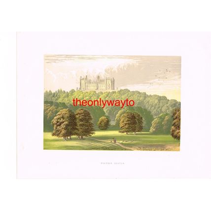 BELVOIR CASTLE. Nr GRANTHAM, LINCS (DUKE OF RUTLAND), Book Illustration, c1880