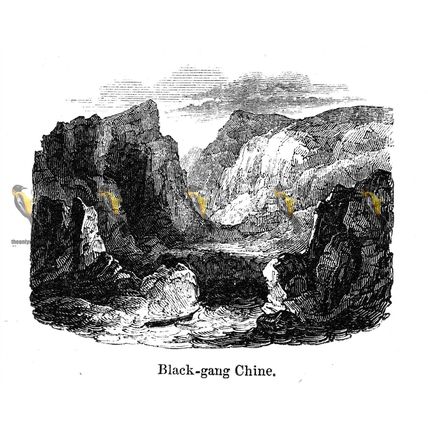Blackgang Chine, Isle Of Wight, England, 1840, MODERN REPRODUCTION