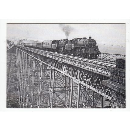 Belah Viaduct Steam Locomotive Eden Valley Railway Modern Postcard