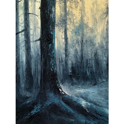 Forest Original Oil Painting Landscape Trees Wall Art