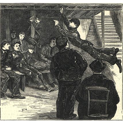 HOME FOR NEWS-BOYS IN THE METROPOLIS 1872 VICTORIAN ENGRAVINGS