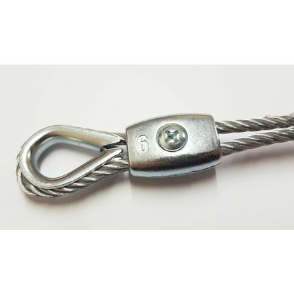 3mm 4mm 5mm 6mm 8mm Thimble Grips Grip DIY Loop FREE P+P Steel Wire Rope Clamp