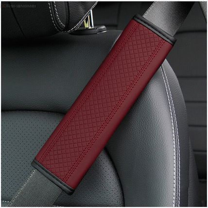 Safety Shoulder Strap Cover Universal UK 2pcs Leather Car Seat Belt Cover Pad