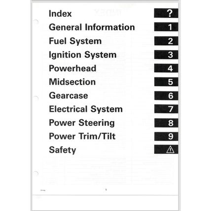 Johnson Evinrude 125C 130 200 225 250 90° LV Outboard Service Manual 1996 PDF