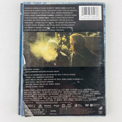 The Girl With the Dragon Tattoo DVD Daniel Craig, Rooney Mara