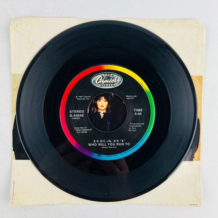 Heart – Who Will You Run To / Magic Man 45RPM Single Record 7" Vinyl 45 RPM