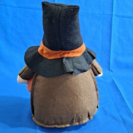 Homemade Lot 2 PILGRIM PLUSH GNOMES Bean Bag Thanksgiving Harvest Turkey Holiday