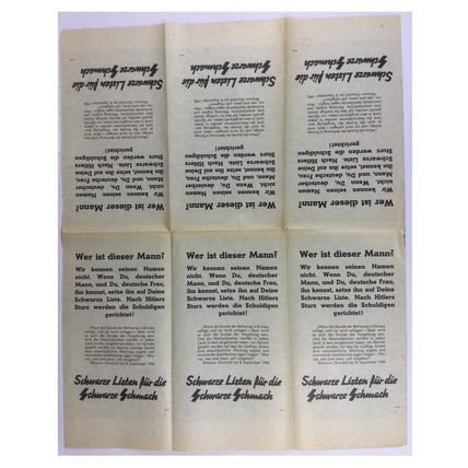 WW2 British Air Drop Leaflet. - Code G.54 [1943]. - Uncut Printer's Sheet.