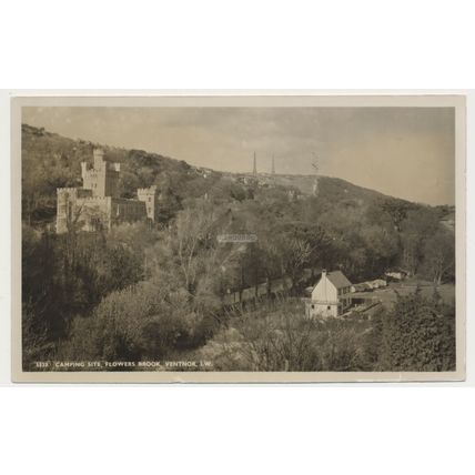VENTNOR STEEPHILL CASTLE Flowers Brook Chain Radar mid 20th C. RPPC Nighs 5523 B