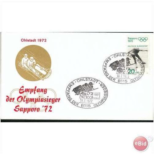 Germany Cover 1972 - SG 1590 - Winter Olympics Sapporo 2