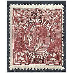 Australia 1924 SG78 2d Red-Brown Mounted Mint .
