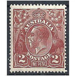 Australia 1924 SG78 2d Red-Brown Mounted Mint .