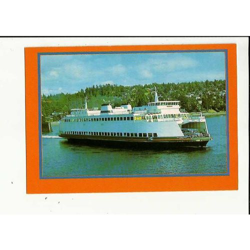 Washington State Ferries MV ISSAQUAH Postcard by Smith-Western (CT-1562)
