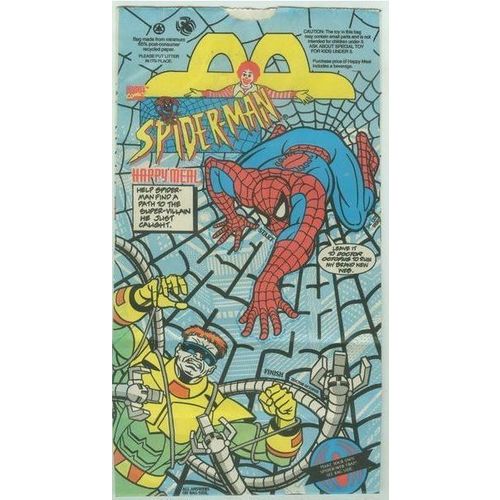 1995 McDonalds Spider-Man Happy Meal Bag