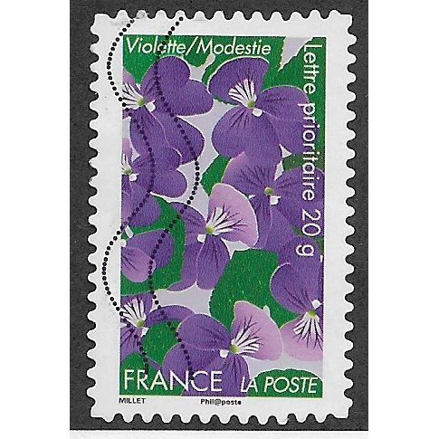 FRA 2012 (60c)(S/A) 'FLOWERS - VIOLETS ' FINE USED (EBID56-667)