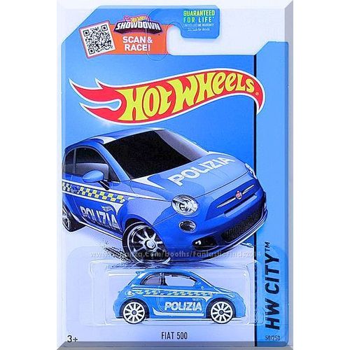 Hot Wheels - Fiat 500: HW City 2015 - HW Rescue #50/250 *Blue / Error Card*