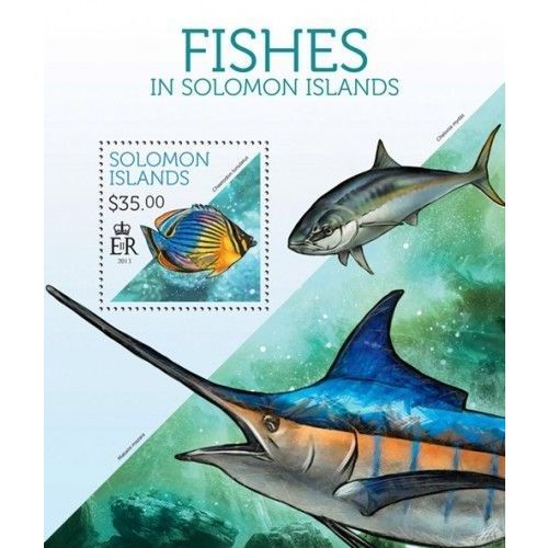 SOLOMON ISLANDS 2013 SHEET MNH FISHES PECES POISSONS PEIXES MARINE LIFE 6A