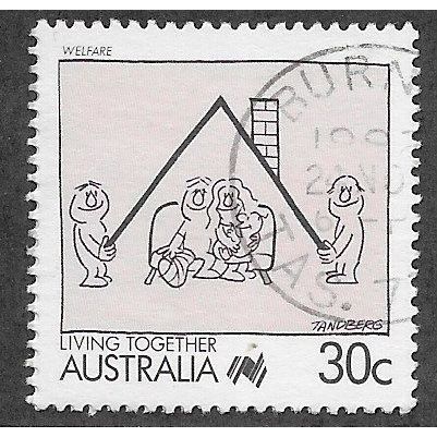 AUS 1988 30c 'LIVING TOGETHER - WELFARE' FINE USED (EBID67-167)