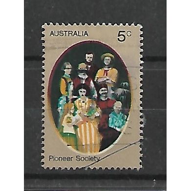 Australia.SG523 5c Pioneer Family.Fine Used.Sep20b