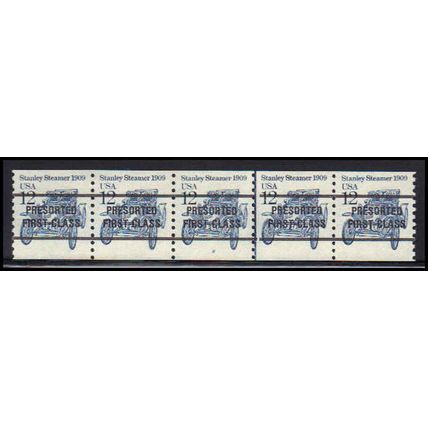 2132a 12c Stanley Steamer Very Fine MNH Dry Gum PNC 2/5 Line Gap X2109