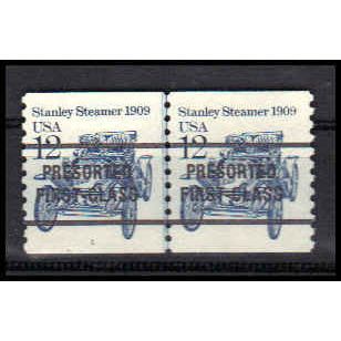 2132a 12c Stanley Steamer Fine MNH Dry Gum CNP Left 1 PA0757