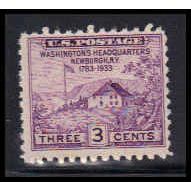 752 3c Washington's Hdqs Barely Clears MNH O4764