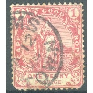 Cape Of Good Hope 1893 - SG59a - 1d red - Hope standing - used 4