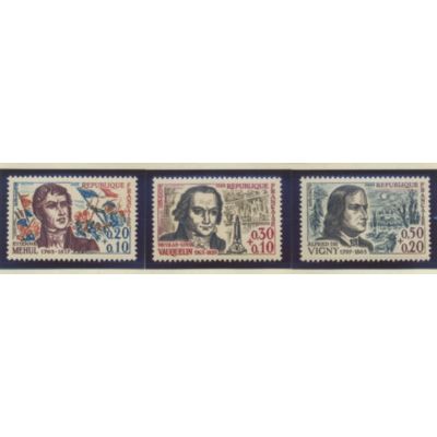 France Stamps Scott #B371 To B373, Mint Never Hinged