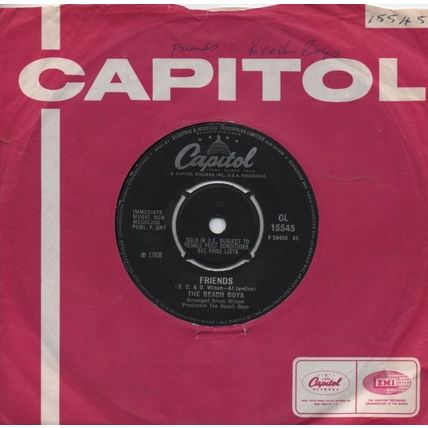 Beach Boys - Friends / Little bird 1968 7" single vinyl record CL15545