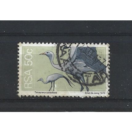 SouthAfrica.SG362 50c Stanley Cranes.Fine Used.Sep25i