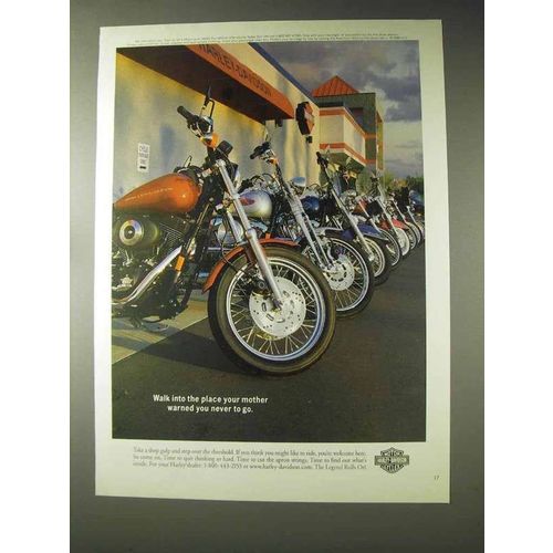 1998 Harley-Davidson Motorcyle Ad - Mother Warned You