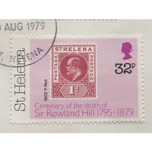 St Helena QEII 1979 Rowland Hill 32p 1902 1d Used SG 354 Sc 331 postage stamp